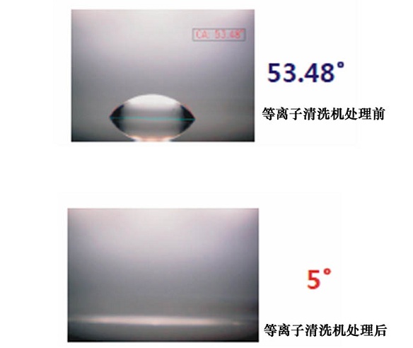 球速等离子清洗机处理效果