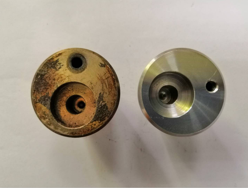 大气射流型等离子清洗机新旧喷嘴对比图-昆山球速等离子清洗机